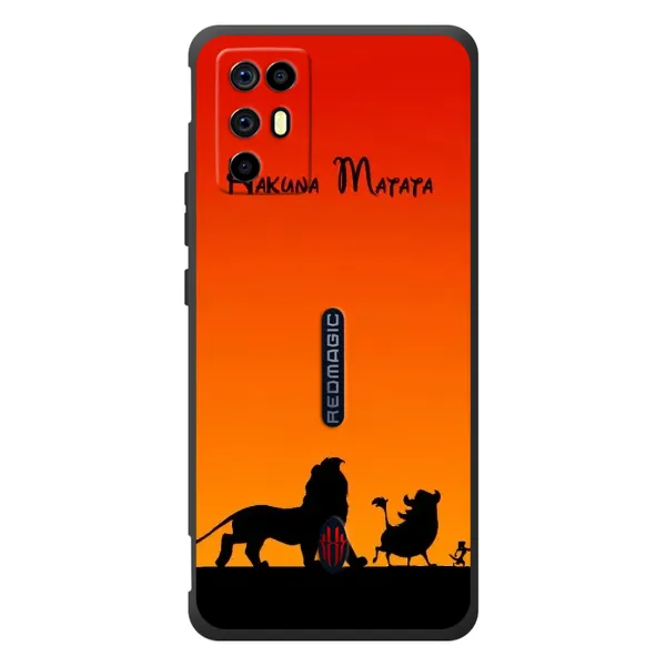 Чехол с принтом «Акуна Матата закат» для ZTE Nubia RedMagic 6R Чехол с принтом «Акуна Матата закат» для ZTE Nubia RedMagic 6R