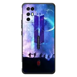 Чехлы BTS для ZTE Nubia RedMagic 6R (AlphaPrint) (Army BTS)