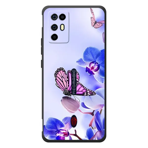 Чехол с принтом «Бабочка на цветочке» для ZTE Nubia RedMagic 6R
