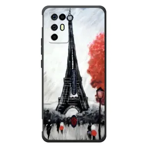 Чехол Эйфелева Башня для ZTE Nubia RedMagic 6R - (AlphaPrint) (Башня в Париже)