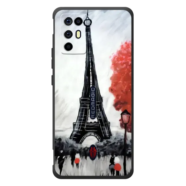 Чехол с принтом «Башня в Париже» для ZTE Nubia RedMagic 6R