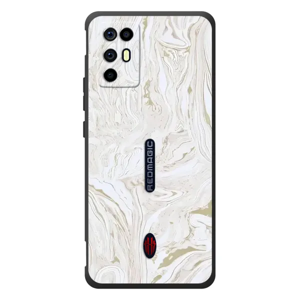 Чехол с принтом «Белый мрамор» для ZTE Nubia RedMagic 6R