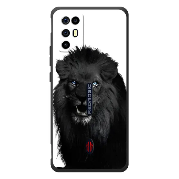 Чехол с принтом «Черный ЛЕВ» для ZTE Nubia RedMagic 6R
