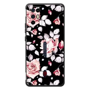 Чехлы с Цветами для ZTE Nubia RedMagic 6R (VPrint) (Цветочки на черном)