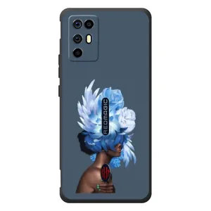 Чехлы (ART) Цветы на ZTE Nubia RedMagic 6R (VPrint) (Цветы на голове)