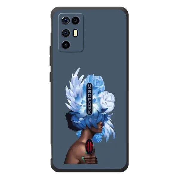 Чехол с принтом «Цветы на голове» для ZTE Nubia RedMagic 6R