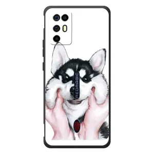 Чехлы с собаками для ZTE Nubia RedMagic 6R (VPrint) (Довольный Хаски)