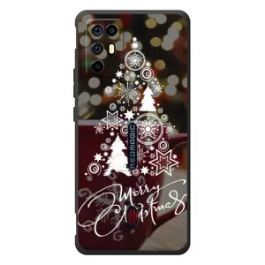 Рождественские Чехлы для ZTE Nubia RedMagic 6R (VPrint) (Елочка узорная)