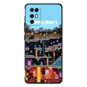 Чехол Майнкрафт на ZTE Nubia RedMagic 6R (AlphaPrint) Minecraft (фон Minecraft)