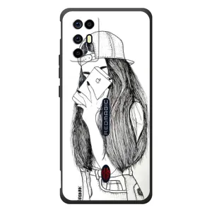 Чехол с печатью для ZTE Nubia RedMagic 6R - (Мода) (AlphaPrint) (Фото девочки)