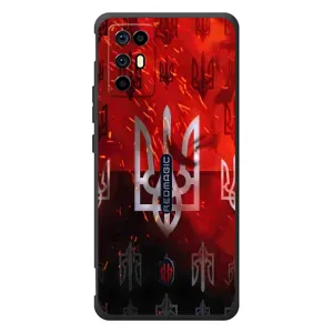 Украинские Чехлы для ZTE Nubia RedMagic 6R с картинкой УПА (AlphaPrint) (ГЕРБ УПА)