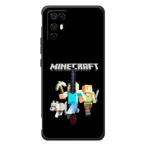 Чехол Майнкрафт на ZTE Nubia RedMagic 6R (AlphaPrint) Minecraft (герои Minecraft)