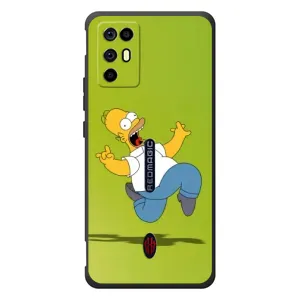 Чехол с Симпсонами для ZTE Nubia RedMagic 6R (VPrint) (Гомер Симпсон)