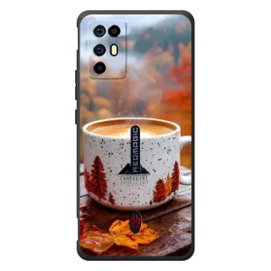 Чехол с уникальным дизайном «Осень с кофе» для ZTE Nubia RedMagic 6R (Кофе на природе)