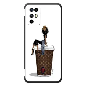 Чехлы Луи Витон для ZTE Nubia RedMagic 6R (AlphaPrint - LOUIS VUITTON) (кофе LOUIS VUITTON)