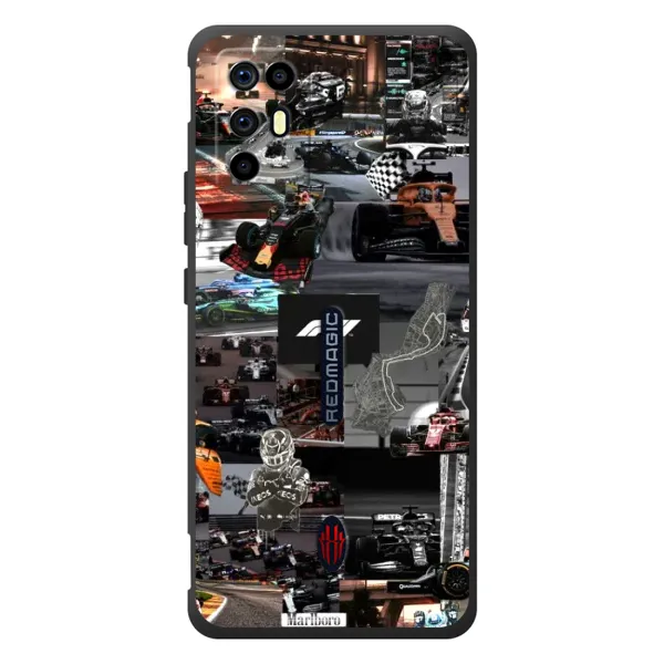 Чехол с принтом «Гоночный коллаж Ф1» для ZTE Nubia RedMagic 6R