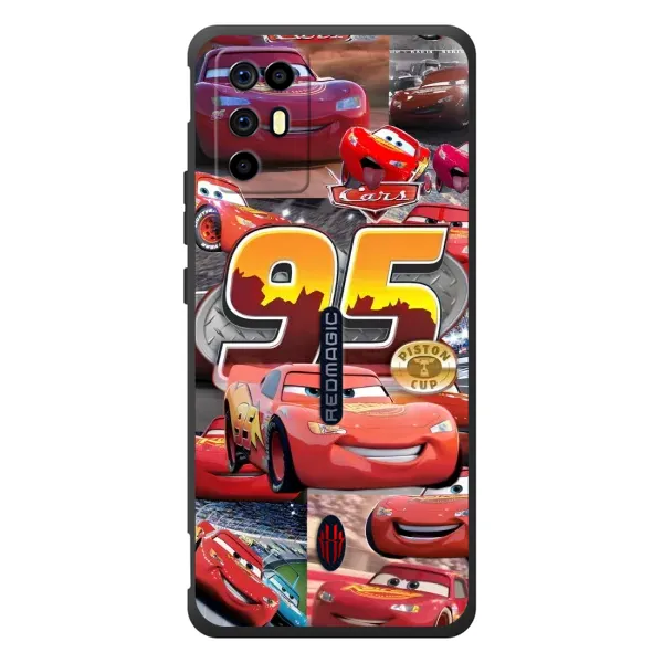 Чохол з принтом «Колаж Блискавка Маквін» для ZTE Nubia RedMagic 6R