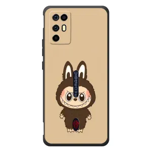 Чехол с Лабубу на ZTE Nubia RedMagic 6R (Bored Ape в красном)
