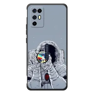 Чехол NASA для ZTE Nubia RedMagic 6R (AlphaPrint) (Космонавт фото)