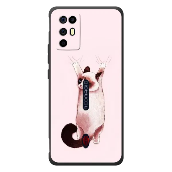 Чехол с принтом «Котик падает» для ZTE Nubia RedMagic 6R
