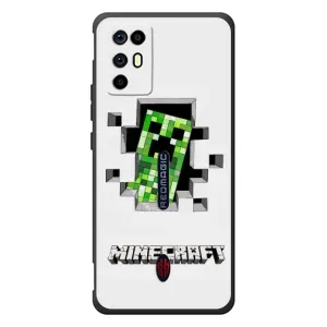 Чехол Майнкрафт на ZTE Nubia RedMagic 6R (AlphaPrint) Minecraft (крипер Майнкрафт)