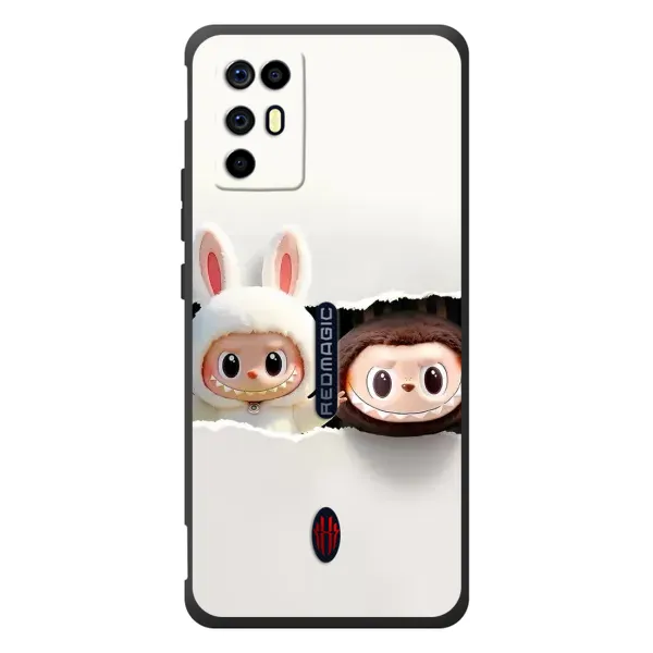 Чехол с принтом «Лабубу» для ZTE Nubia RedMagic 6R