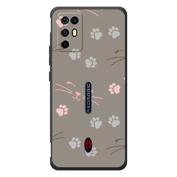 Чехол с принтом «Лапы и усы» для ZTE Nubia RedMagic 6R