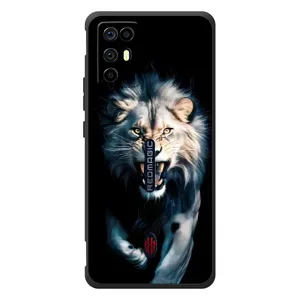 Чехол с картинкой «Хищники» для ZTE Nubia RedMagic 6R (Лев в темноте)