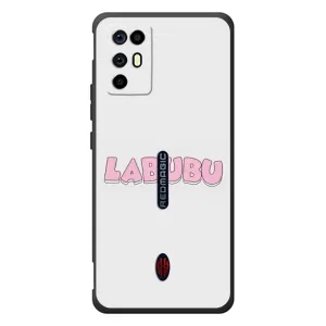 Чехол с Лабубу на ZTE Nubia RedMagic 6R (Лого Лабубу)