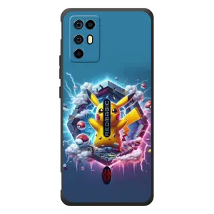 Чехол с Пикачу на ZTE Nubia RedMagic 6R (Лого Пикачу)
