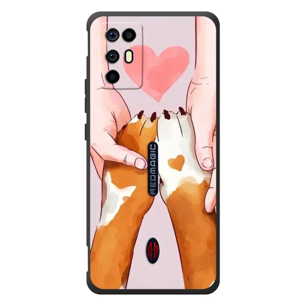 Чехол с принтом «Любовь к собакам» для ZTE Nubia RedMagic 6R