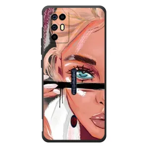 Чехол с печатью для ZTE Nubia RedMagic 6R - (Мода) (AlphaPrint) (Макияж)