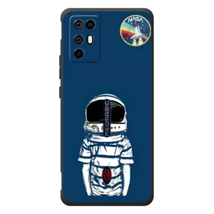 Чехол NASA для ZTE Nubia RedMagic 6R (AlphaPrint) (Мальчик в шлеме)
