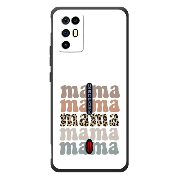 Чехол с принтом «Текстовый коллаж мама» для ZTE Nubia RedMagic 6R