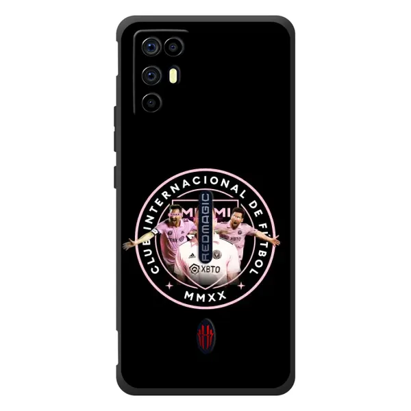 Чехол с принтом «Месси в лого» для ZTE Nubia RedMagic 6R