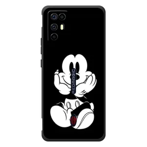 Міккі Маус чохол для ZTE Nubia RedMagic 6R (AlphaPrint - Мультяшні) (Маус на чорному)