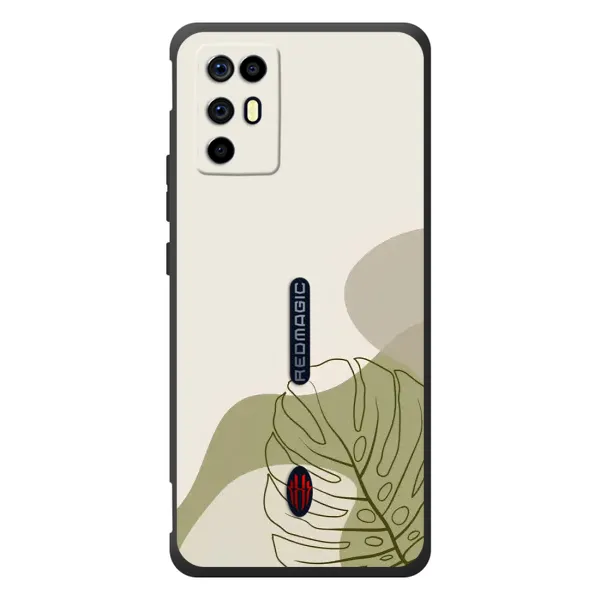 Чехол с принтом «Зеленая монстера дизайн» для ZTE Nubia RedMagic 6R