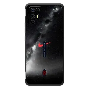 Чехол для ZTE Nubia RedMagic 6R - с принтом Найк (AlphaPrint) (Найк красный)