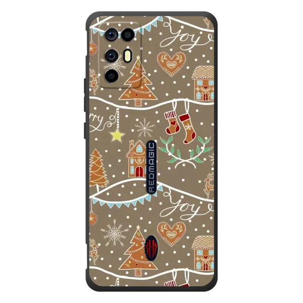 Чехол с принтом «Новогодние пряники» для ZTE Nubia RedMagic 6R
