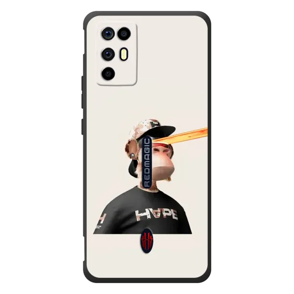 Чехол с принтом «обезьяна NFT в очках» для ZTE Nubia RedMagic 6R