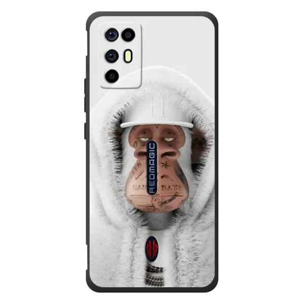 Чехол с принтом «обезьяна NFT в тату» для ZTE Nubia RedMagic 6R