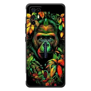 Чехол с Обезьянами ZTE Nubia RedMagic 6R - (AlphaPrint) (Обезьяна в тропиках)