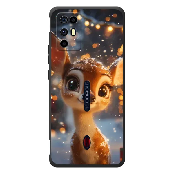 Чехол с принтом «Олененок среди гирлянд» для ZTE Nubia RedMagic 6R