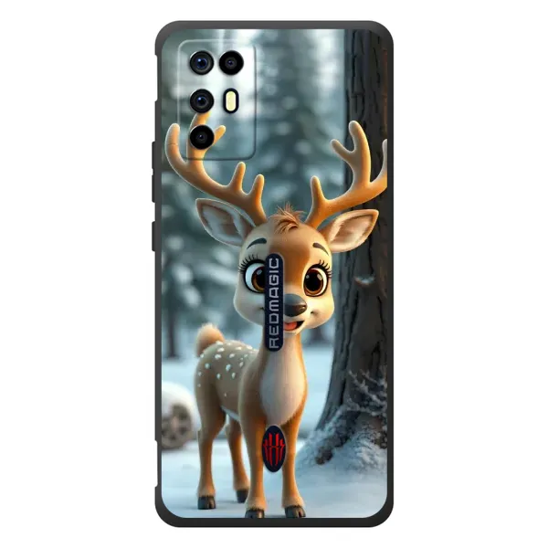 Чехол с принтом «Олененок в лесу» для ZTE Nubia RedMagic 6R
