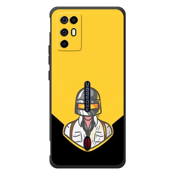 Чехол с принтом «Пабг в шлеме» для ZTE Nubia RedMagic 6R