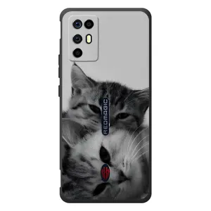 Чехол с рисунком кот на ZTE Nubia RedMagic 6R (Пара котов)