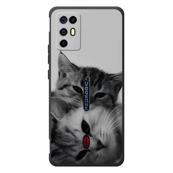 Чехол с принтом «Пара котов» для ZTE Nubia RedMagic 6R