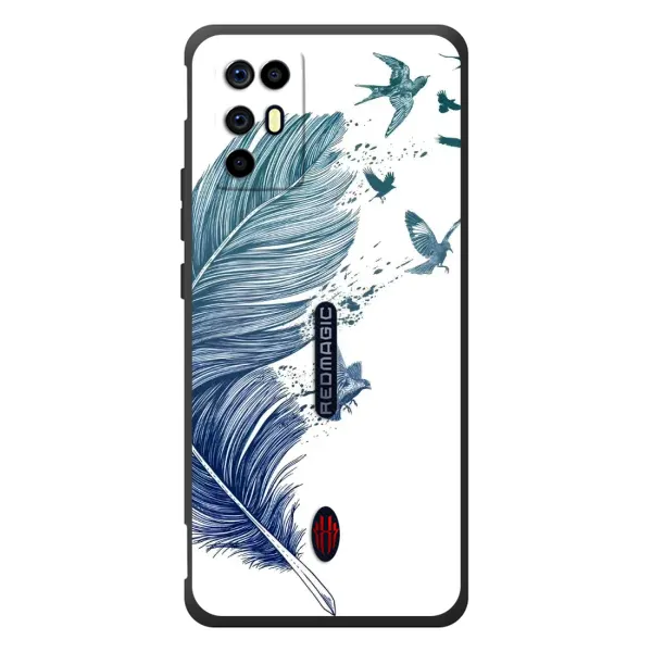 Чехол с принтом «Перышко» для ZTE Nubia RedMagic 6R