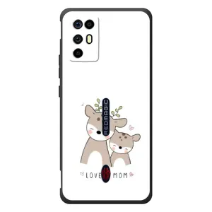 Чехлы для мамы на ZTE Nubia RedMagic 6R (Оленята мама и малыш)