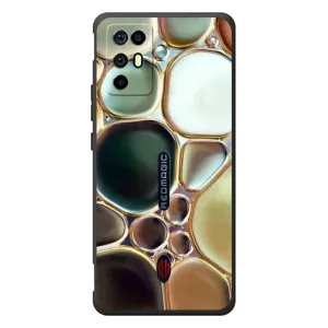 Мраморный чехол на ZTE Nubia RedMagic 6R (VPrint) (Радужный Мрамор)